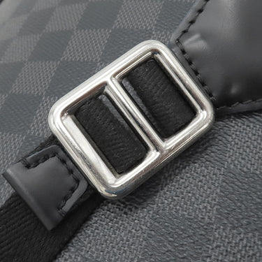 ルイヴィトン LOUIS VUITTON ジョッシュ N42413  ダミエグラフィットネオン ダミエグラフィットキャンバス リュック・デイパック シルバー金具 黒 青