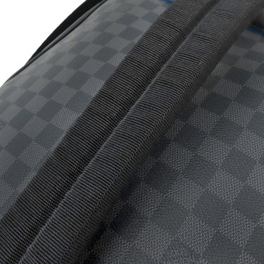 ルイヴィトン LOUIS VUITTON ジョッシュ N42413  ダミエグラフィットネオン ダミエグラフィットキャンバス リュック・デイパック シルバー金具 黒 青