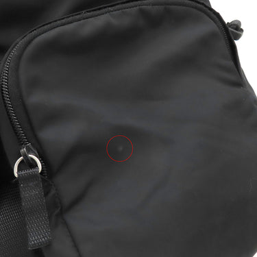プラダ PRADA TESSUTO バックパック ブラック ナイロン リュック・デイパック シルバー金具 黒 トライアングルロゴ