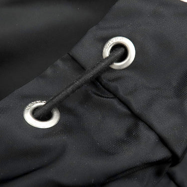 プラダ PRADA TESSUTO バックパック ブラック ナイロン リュック・デイパック シルバー金具 黒 トライアングルロゴ