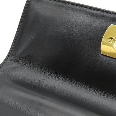 サルヴァトーレ・フェラガモ Salvatore Ferragamo ガンチーニ ブラック レザー 2WAYバッグ ゴールド金具 黒 ハンドバッグ ショルダーバッグ