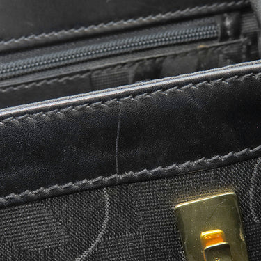 サルヴァトーレ・フェラガモ Salvatore Ferragamo ガンチーニ ブラック レザー 2WAYバッグ ゴールド金具 黒 ハンドバッグ ショルダーバッグ