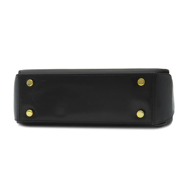 サルヴァトーレ・フェラガモ Salvatore Ferragamo ガンチーニ ブラック レザー 2WAYバッグ ゴールド金具 黒 ハンドバッグ ショルダーバッグ