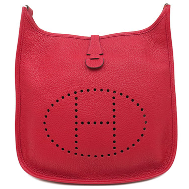 エルメス HERMES エヴリン3 PM ルージュカザック トリヨンクレマンス ショルダーバッグ シルバー金具 赤