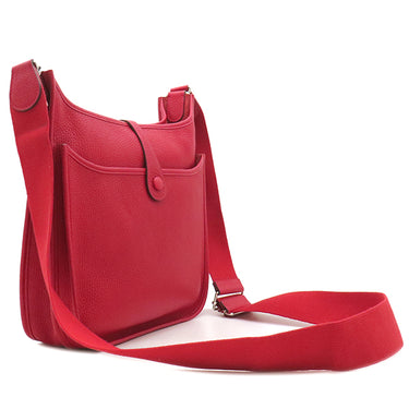 エルメス HERMES エヴリン3 PM ルージュカザック トリヨンクレマンス ショルダーバッグ シルバー金具 赤