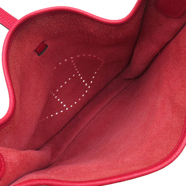 エルメス HERMES エヴリン3 PM ルージュカザック トリヨンクレマンス ショルダーバッグ シルバー金具 赤