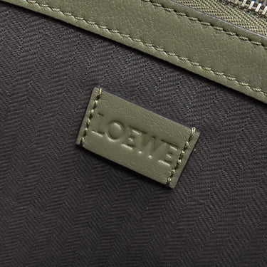 ロエベ LOEWE バックル ホリゾンタル トート B692K96X06 カーキ クラシックカーフ トートバッグ シルバー金具 緑