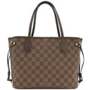 ルイヴィトン LOUIS VUITTON ネヴァーフルPM N51109 ダミエエベヌ ダミエキャンバス トートバッグ ゴールド金具 茶 ハンドバッグ