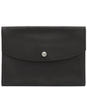 エルメス HERMES ポシェットリオ ブラック ヴォーバレニア クラッチバッグ シルバー金具 黒