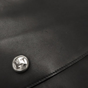 エルメス HERMES ポシェットリオ ブラック ヴォーバレニア クラッチバッグ シルバー金具 黒