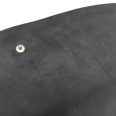 エルメス HERMES ポシェットリオ ブラック ヴォーバレニア クラッチバッグ シルバー金具 黒