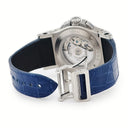 腕時計 ハイゼック Hysek アビス クロノグラフ AB4402T03 自動巻き メンズ ブルー デイト スモールセコンド シースルーバック