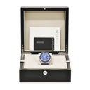 腕時計 ハイゼック Hysek アビス クロノグラフ AB4402T03 自動巻き メンズ ブルー デイト スモールセコンド シースルーバック