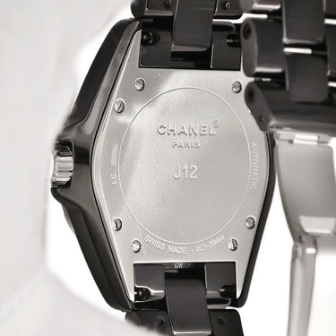 腕時計 シャネル CHANEL J12 38ｍｍ H1757 自動巻き メンズ 純正ダイヤ ブラック 黒 逆回転防止ベゼル 夜光インデックス