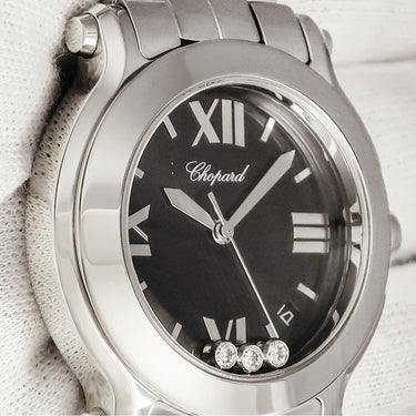 腕時計 ショパール CHOPARD ハッピースポーツ 278477-3014 クオーツ メンズ レディース 純正ダイヤ デイト ローマン バー