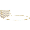 ルイヴィトン LOUIS VUITTON ポシェット フェリシー N40491 ダミエアズール ダミエアズールキャンバス チェーンウォレット ゴールド金具 白 ピンク チェーンショルダー