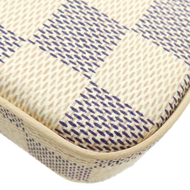 ルイヴィトン LOUIS VUITTON ポシェット フェリシー N40491 ダミエアズール ダミエアズールキャンバス チェーンウォレット ゴールド金具 白 ピンク チェーンショルダー