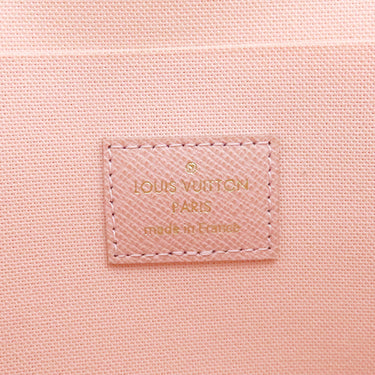 ルイヴィトン LOUIS VUITTON ポシェット フェリシー N40491 ダミエアズール ダミエアズールキャンバス チェーンウォレット ゴールド金具 白 ピンク チェーンショルダー