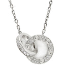 カルティエ Cartier ラブ サークル ダイヤ パヴェ B7216300 ホワイトゴールド K18WG ダイヤモンド ネックレス 18金 750WG