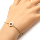 ブルガリ BVLGARI ブルガリブルガリ ピンクゴールド K18PG カーネリアン マザーオブパール ブレスレット 赤 パールホワイト Au750 K18PG