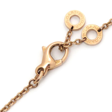 ブルガリ BVLGARI ブルガリブルガリ ピンクゴールド K18PG カーネリアン マザーオブパール ブレスレット 赤 パールホワイト Au750 K18PG