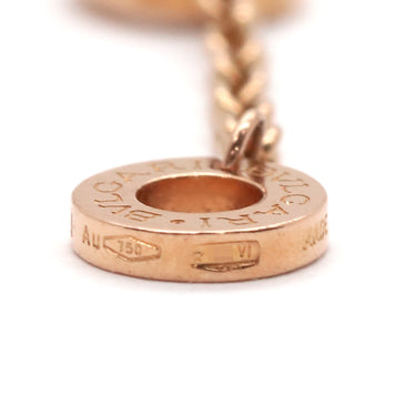 ブルガリ BVLGARI ブルガリブルガリ ピンクゴールド K18PG カーネリアン マザーオブパール ブレスレット 赤 パールホワイト Au750 K18PG