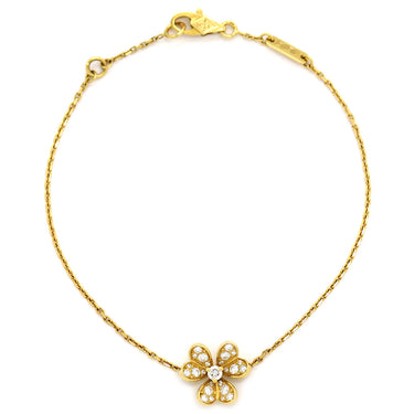ヴァンクリーフアーペル Van Cleef & Arpels フリヴォル ブレスレット ダイヤ ミニ VCARP24100 ピンクゴールド K18YG ダイヤモンド ブレスレット イエローゴールド 750 18K