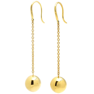 ティファニー Tiffany & Co ハードウェア ボール イエローゴールド K18YG ピアス 18K YG Au750