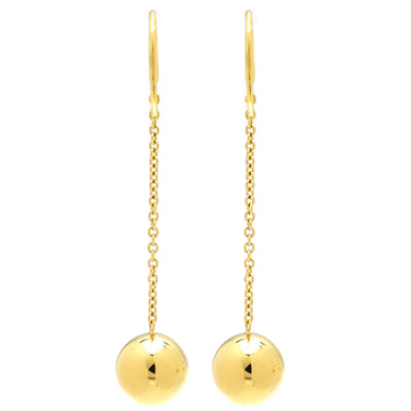 ティファニー Tiffany & Co ハードウェア ボール イエローゴールド K18YG ピアス 18K YG Au750