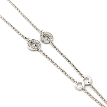 ブルガリ BVLGARI ビーゼロワン エレメントネックレス ダイヤモンド ホワイトゴールド K18WG ダイヤモンド ネックレス B-zero1 750WG