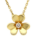 ヴァンクリーフアーペル Van Cleef & Arpels フリヴォル ペンダント ミニ VCARP0J100 イエローゴールド K18YG ダイヤモンド ネックレス 750YG 1Pダイヤ　