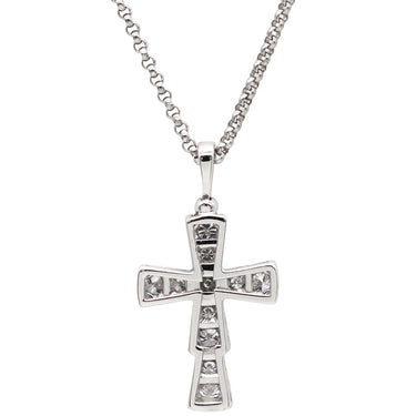 ブルガリ BVLGARI セルペンティ スモールクロス ペンダント 354038 ホワイトゴールド K18WG ダイヤモンド ネックレス 750 18K WG パヴェダイヤ