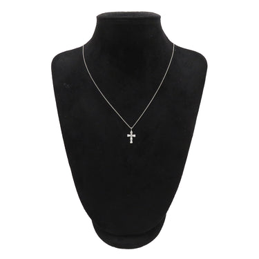 ブルガリ BVLGARI セルペンティ スモールクロス ペンダント 354038 ホワイトゴールド K18WG ダイヤモンド ネックレス 750 18K WG パヴェダイヤ