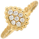 ブシュロン BOUCHERON セルパンボエム イエローゴールド K18YG ダイヤモンド #52(JP12) リング 指輪 18K 750 18金 8Pダイヤ 10.5号