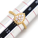 ブシュロン BOUCHERON セルパンボエム イエローゴールド K18YG ダイヤモンド #52(JP12) リング 指輪 18K 750 18金 8Pダイヤ 10.5号