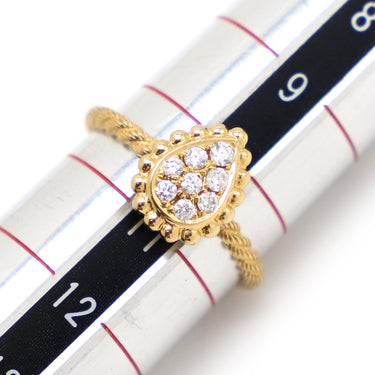 ブシュロン BOUCHERON セルパンボエム イエローゴールド K18YG ダイヤモンド #52(JP12) リング 指輪 18K 750 18金 8Pダイヤ 10.5号
