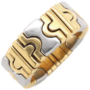 ブルガリ BVLGARI パレンテシ リング イエローゴールド×ステンレスシルバー K18YG ステンレス リング 指輪 18K 750 18金 K18YG×SS コンビ