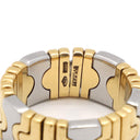ブルガリ BVLGARI パレンテシ リング イエローゴールド×ステンレスシルバー K18YG ステンレス リング 指輪 18K 750 18金 K18YG×SS コンビ