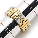 ブルガリ BVLGARI パレンテシ リング イエローゴールド×ステンレスシルバー K18YG ステンレス リング 指輪 18K 750 18金 K18YG×SS コンビ