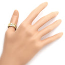 ブルガリ BVLGARI パレンテシ リング イエローゴールド×ステンレスシルバー K18YG ステンレス リング 指輪 18K 750 18金 K18YG×SS コンビ