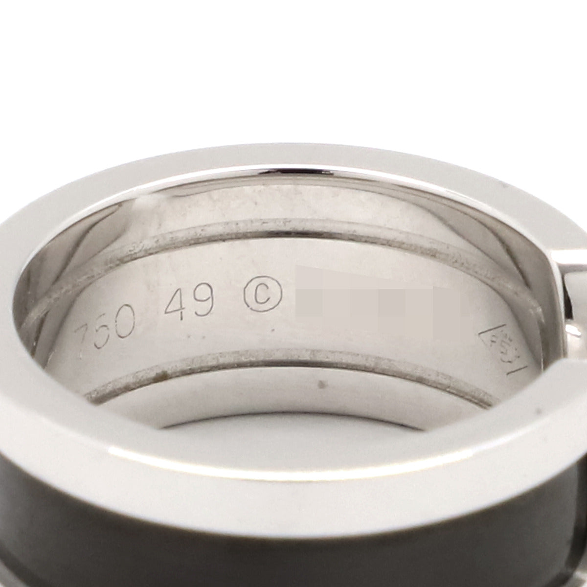 カルティエ Cartier C2リング 2003年クリスマス限定 ブラックXホワイト