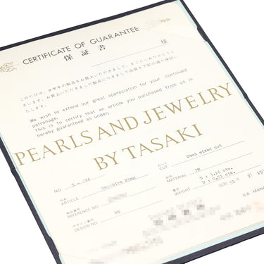 TASAKI TASAKI サファイアリング プラチナシルバー プラチナ サファイア ダイヤモンド リング 指輪 オーストラリア産 ペーパーダイヤ 9号