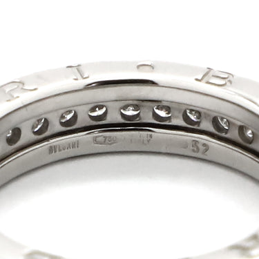 ブルガリ BVLGARI ビーゼロワン B-zero1 ダイヤリング XS 328598 ホワイトゴールド K18WG #52(JP12) リング 指輪 750WG 18金 11.5号
