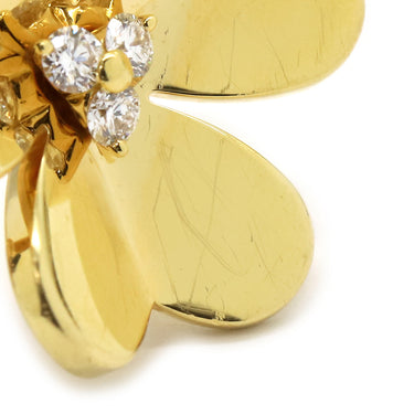 ヴァンクリーフアーペル Van Cleef & Arpels フリヴォル アントレ レ ドア VCARPJMD00 イエローゴールド K18YG ダイヤモンド #50(JP10) リング 指輪 フラワー 4Pダイヤ　 10号