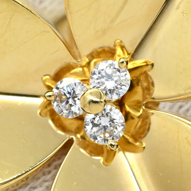 ヴァンクリーフアーペル Van Cleef & Arpels フリヴォル アントレ レ ドア VCARPJMD00 イエローゴールド K18YG ダイヤモンド #50(JP10) リング 指輪 フラワー 4Pダイヤ　 10号