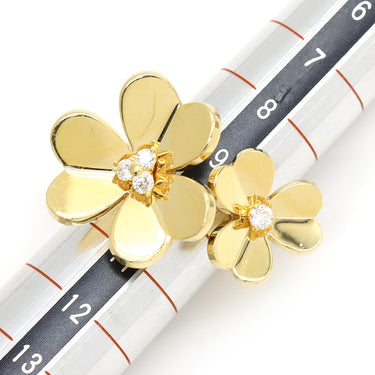 ヴァンクリーフアーペル Van Cleef & Arpels フリヴォル アントレ レ ドア VCARPJMD00 イエローゴールド K18YG ダイヤモンド #50(JP10) リング 指輪 フラワー 4Pダイヤ　 10号