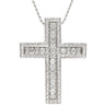 ダミアーニ DAMIANI ベルエポック ホワイトゴールド K18WG ダイヤモンド ネックレス ペンダント 750 18金 クロス 十字架