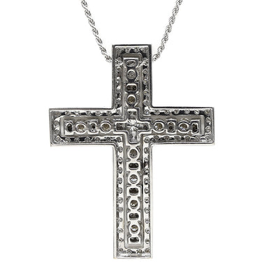 ダミアーニ DAMIANI ベルエポック ホワイトゴールド K18WG ダイヤモンド ネックレス ペンダント 750 18金 クロス 十字架