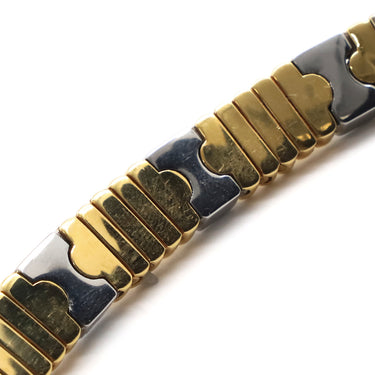 ブルガリ BVLGARI パレンテシ イエローゴールドXシルバー K18YG ステンレススチール ネックレス 18K 750 YG SS