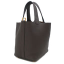 エルメス HERMES ピコタンロックPM エベンヌ トリヨンクレマンス ハンドバッグ ゴールド金具 こげ茶 新品 未使用